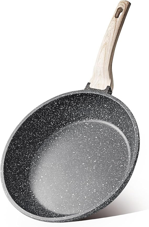 CAROTE Nonstick Frying Pan Skillet,Non Stick Granite Fry Pan Egg Pan Omelet Pans, Stone Cookware ... | Amazon (US)