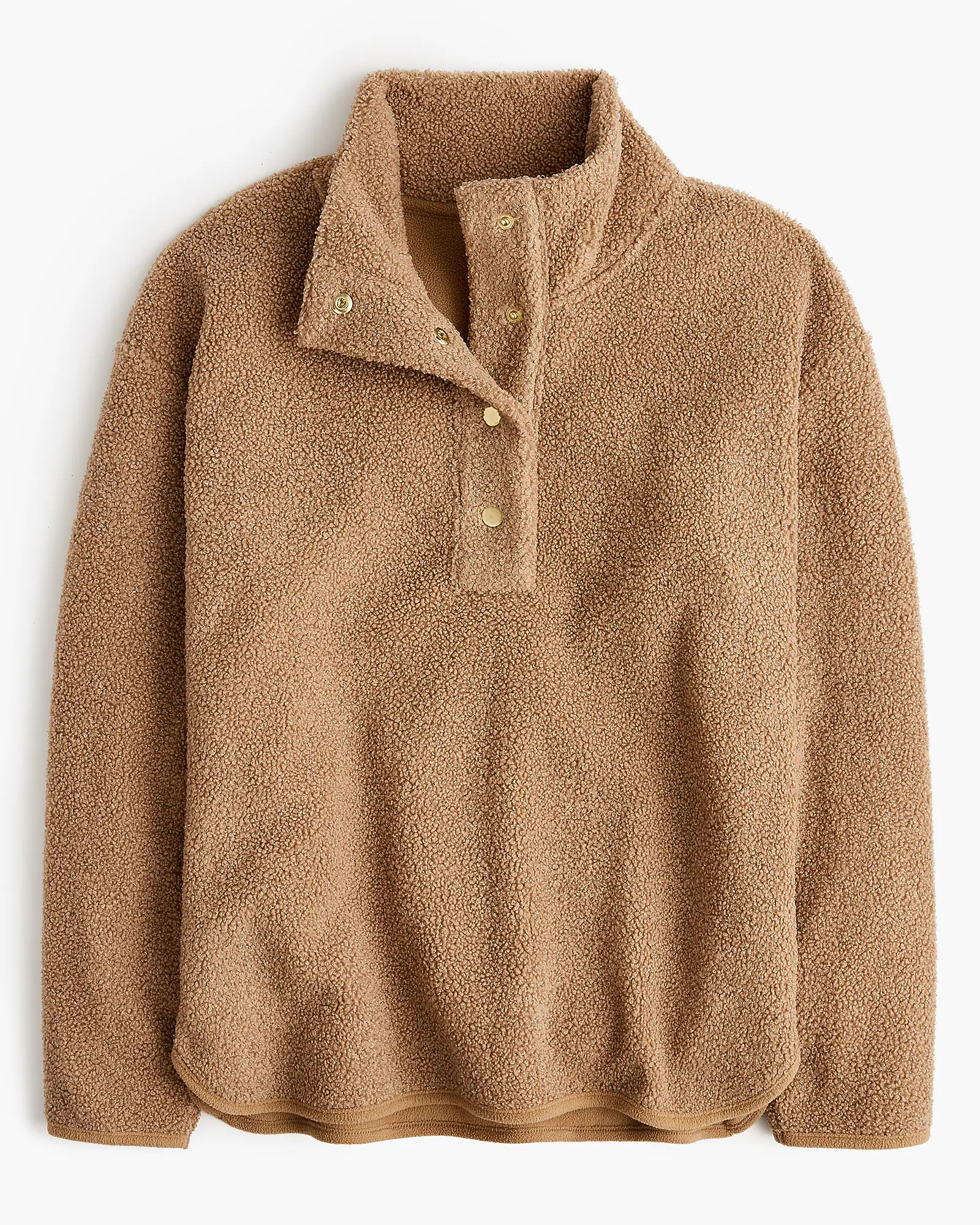 Sherpa snap pullover | J.Crew Factory
