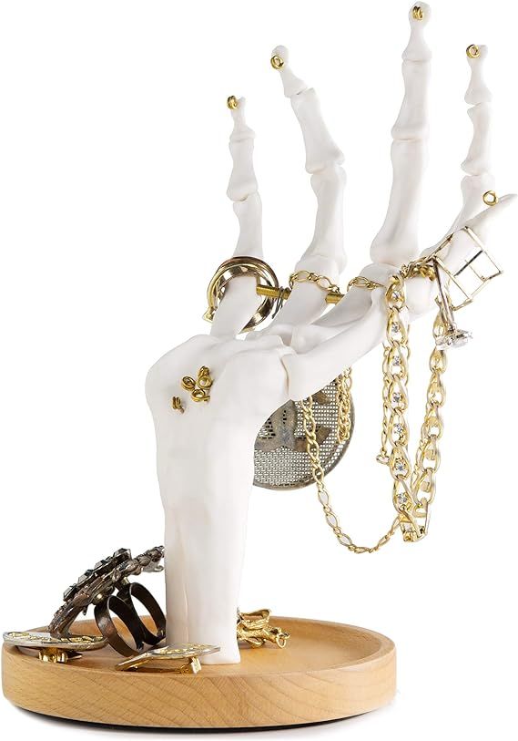 Suck UK Skeleton Hand Ring Holder & Dresser Organizer Holder | Jewelry Tree | Halloween Decoratio... | Amazon (US)