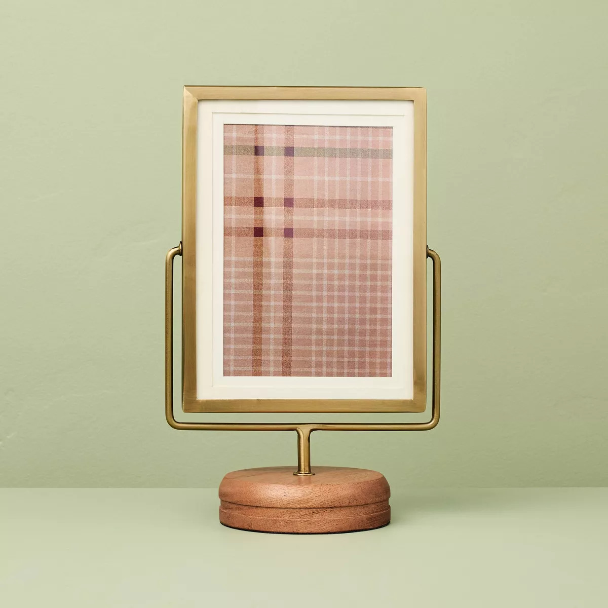 Brass Frame on Wood Pedestal - Hearth & Hand™ with Magnolia | Target