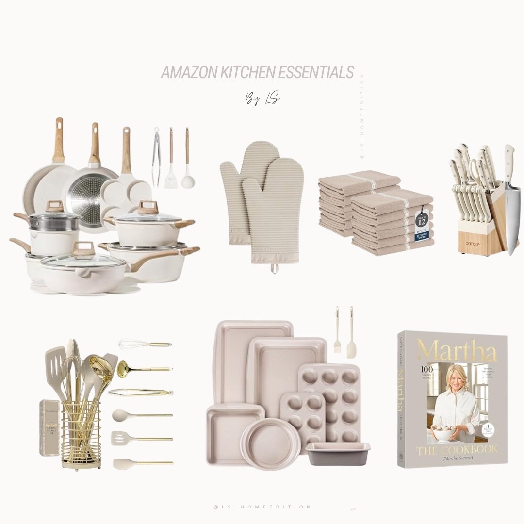 Amazon Kitchen Essentials
Amazon
Amazon Home
Amazon Kitchen
Amazon Deals
Neutral Home
Beige Aesthetic 
Amazon Must Haves
Amazon Kitchen Finds 
Neutral Kitchen 
Potware Set
Baking set
Bakeware
Knife block 
Knife set


#LTKHome #LTKFindsUnder100 #LTKFindsUnder50