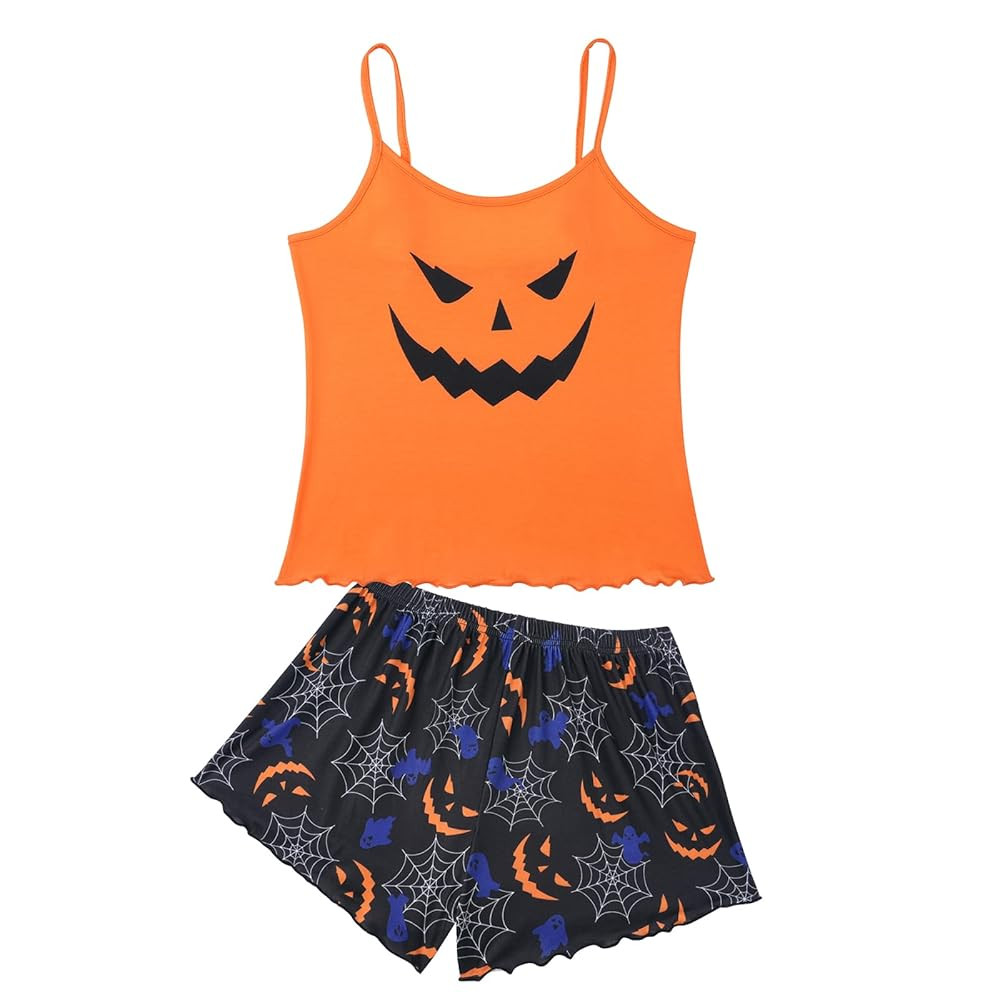 American Trends Cute Pajamas for Women Strawberry Print Cami Top and Shorts Pj Set Two Piece Paja... | Amazon (US)