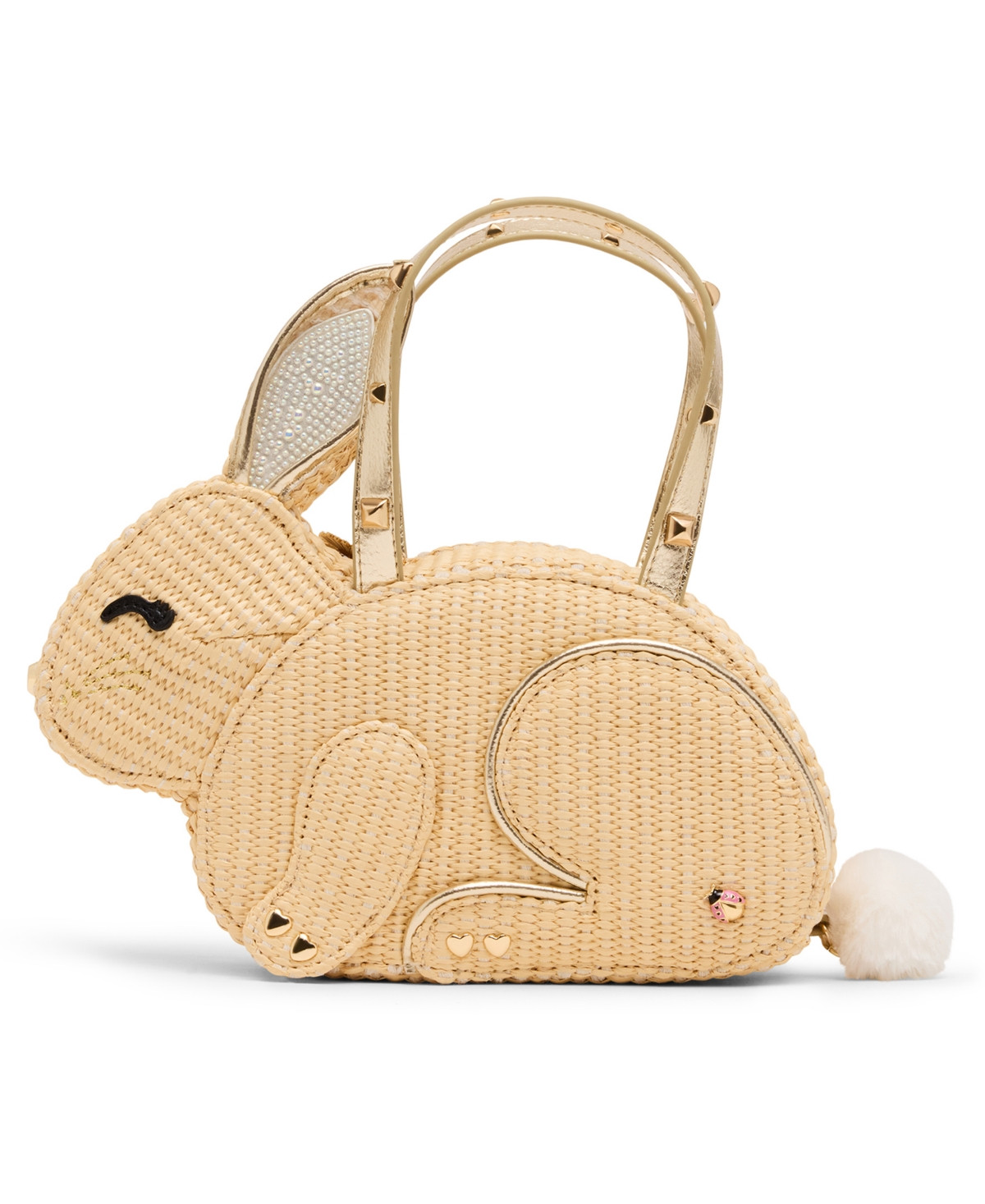 Betsey Johnson Hip-Hop Small Crossbody Bag - Natural | Macy's