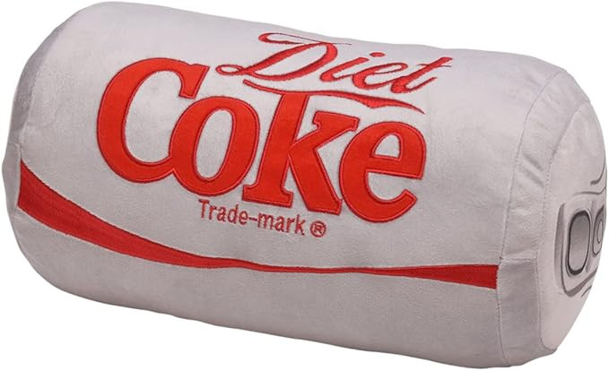 Mark Feldstein & Associates Coca Cola Diet Coke Can Classic Gray Embroidered Plush Throw Pillow, ... | Amazon (US)