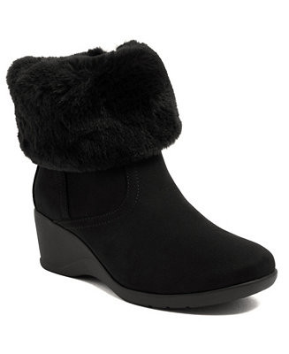 Women's Carlyta Cozy Wedge Booties | Macy's
