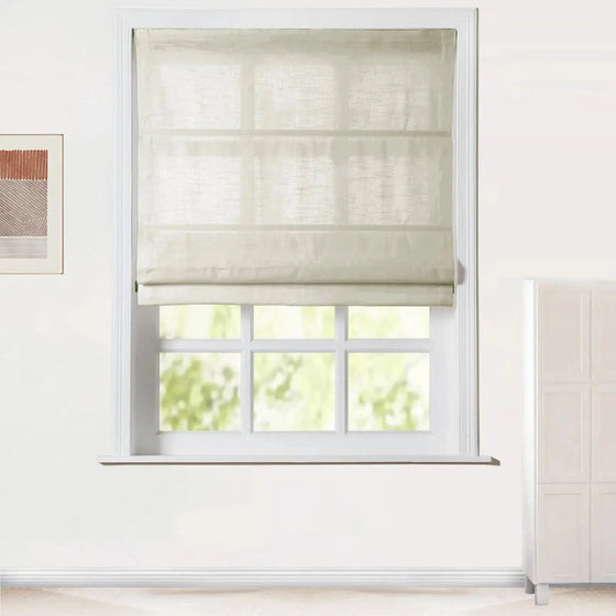 Jawara Roman Shade Cordless-Wooden Headrail | TWOPAGES