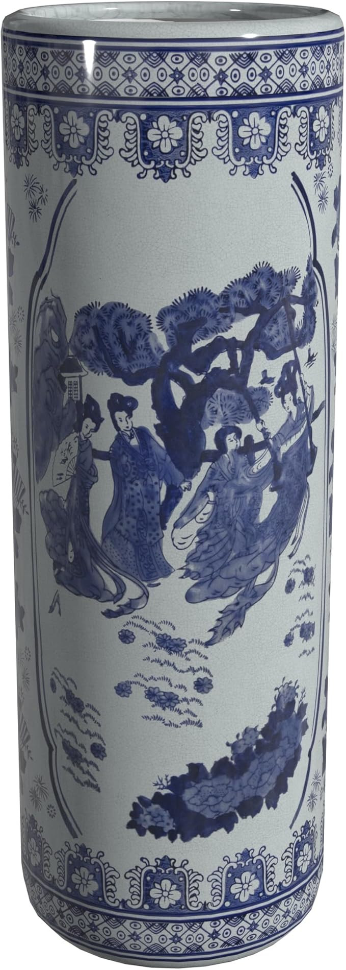 Red Lantern 24" Ladies Blue & White Porcelain Umbrella Stand | Amazon (US)