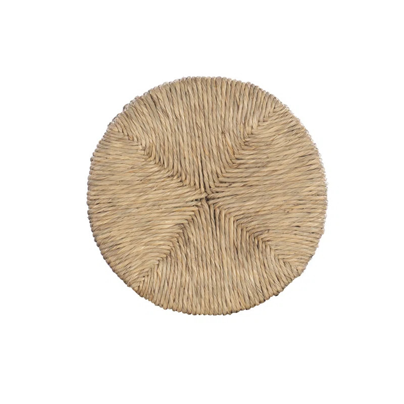 Granville Swivel Solid Wood Woven Seat Bar & Counter Stool | Wayfair North America