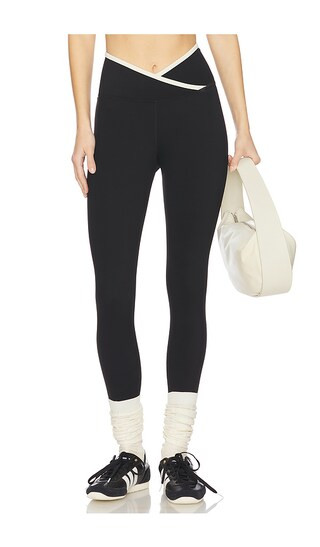 The Rae Ankle Legging in Black & Shell | Revolve Clothing (Global)