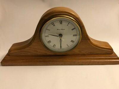 Daniel Dakota Light Oak Wood Quartz Mantle Clock | eBay US