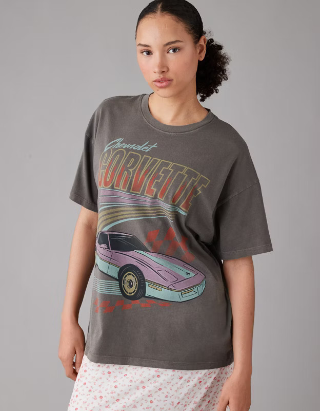 AE Oversized Corvette Graphic Tee | American Eagle Outfitters (US & CA)