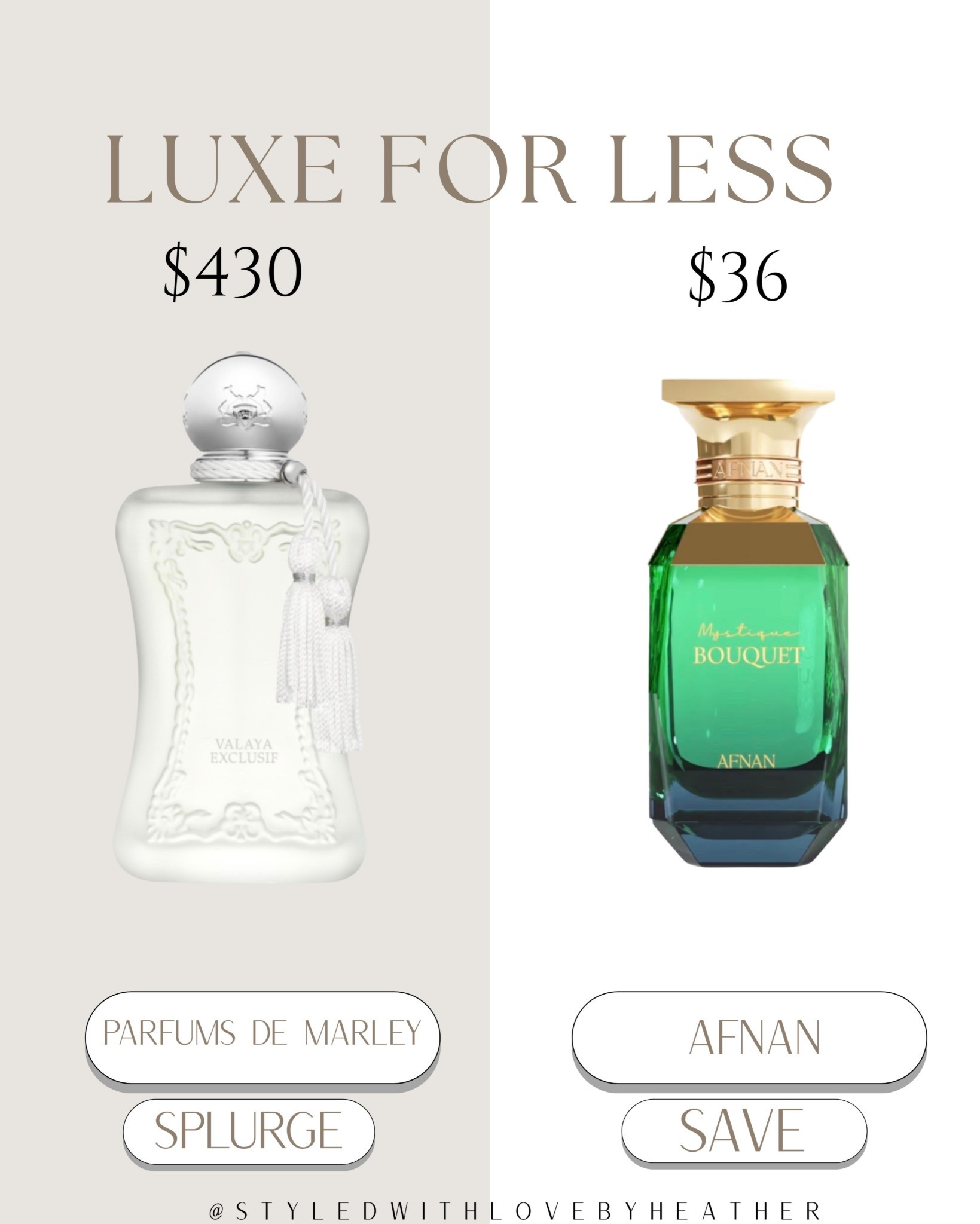 ✨ Luxe for Less: The Clean Girl Floral ✨

Love that airy, soft luxury floral scent but not the $400+ price tag? 👀 This affordable alternative gives the same fresh, musky, feminine vibe — light, elegant, and effortlessly expensive-smelling.

Perfect everyday signature scent without the splurge.

Shop the Splurge vs. Save on my LTK ✨  

 #LTKselfcare #LTKstorytime #LTKBeauty
