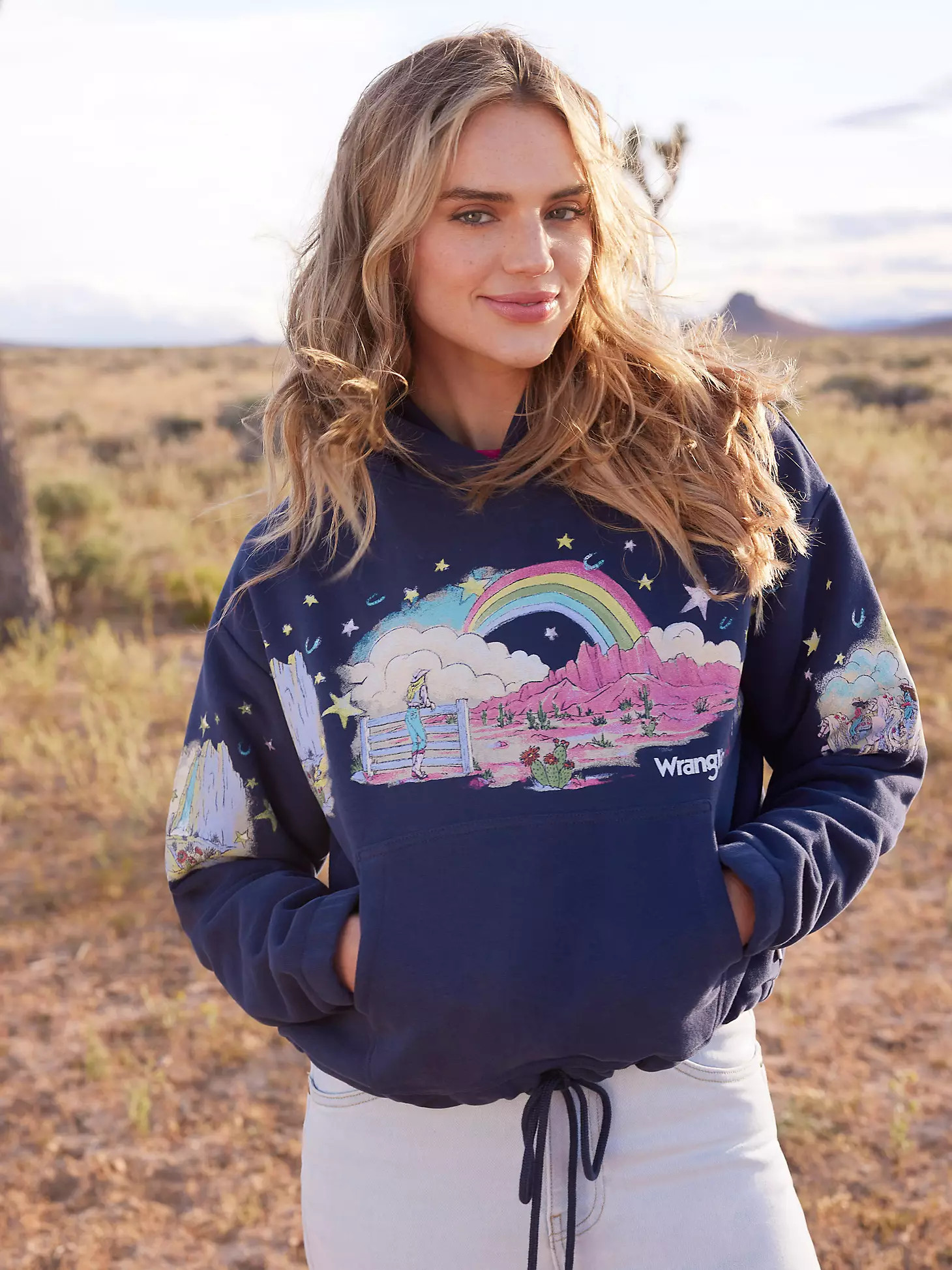 Wrangler x Barbie™ Scenic Hoodie in Black Iris | Wrangler