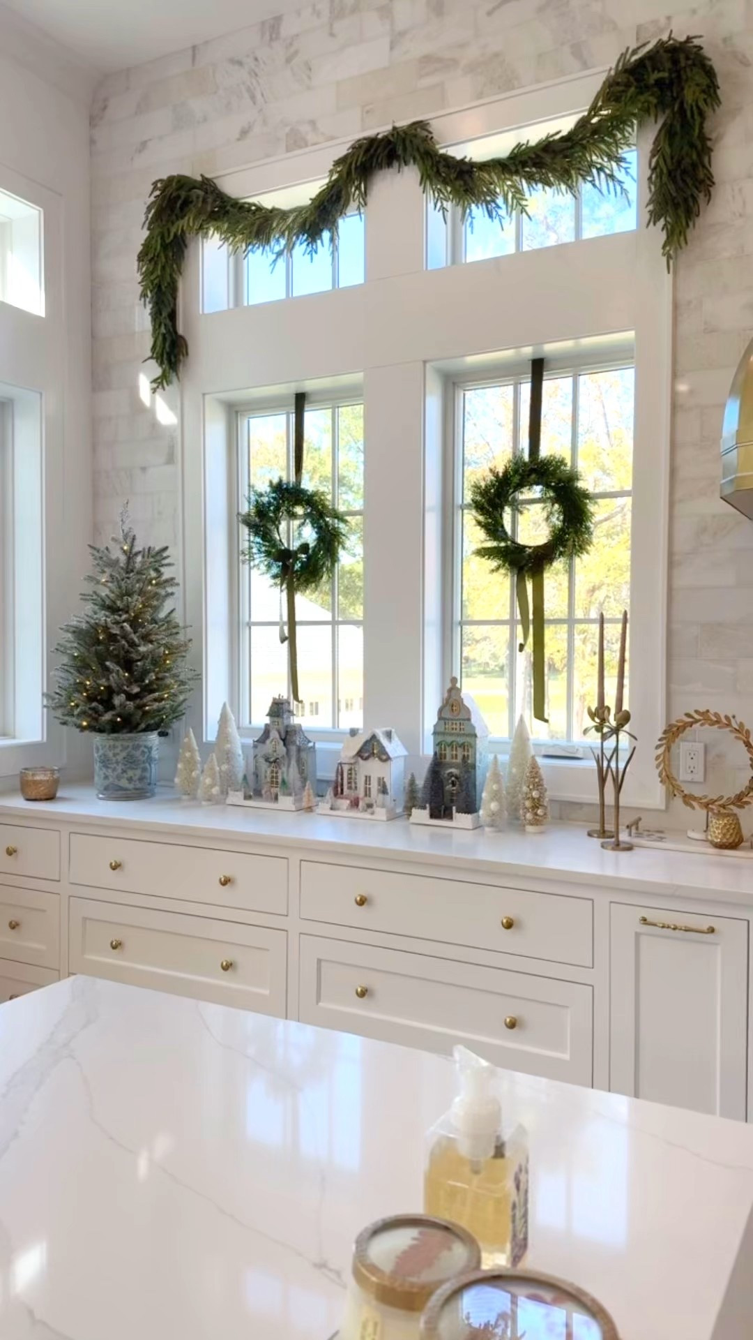 Mini wreaths, Norfolk Pine garland, Christmas houses, bottlebrush trees, tabletop trees

#LTKHome #LTKHoliday