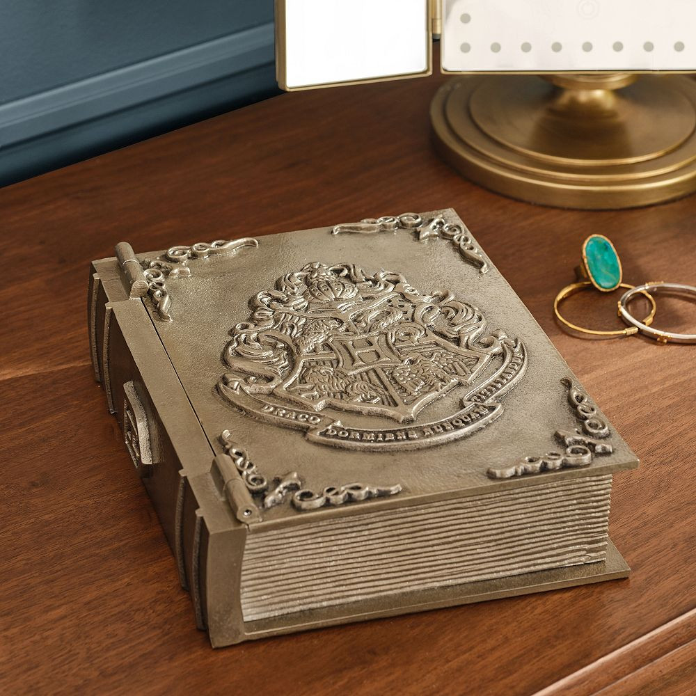 Harry Potter\u2122 Hogwarts\u2122 Crest Book Jewelry Box | Pottery Barn Teen