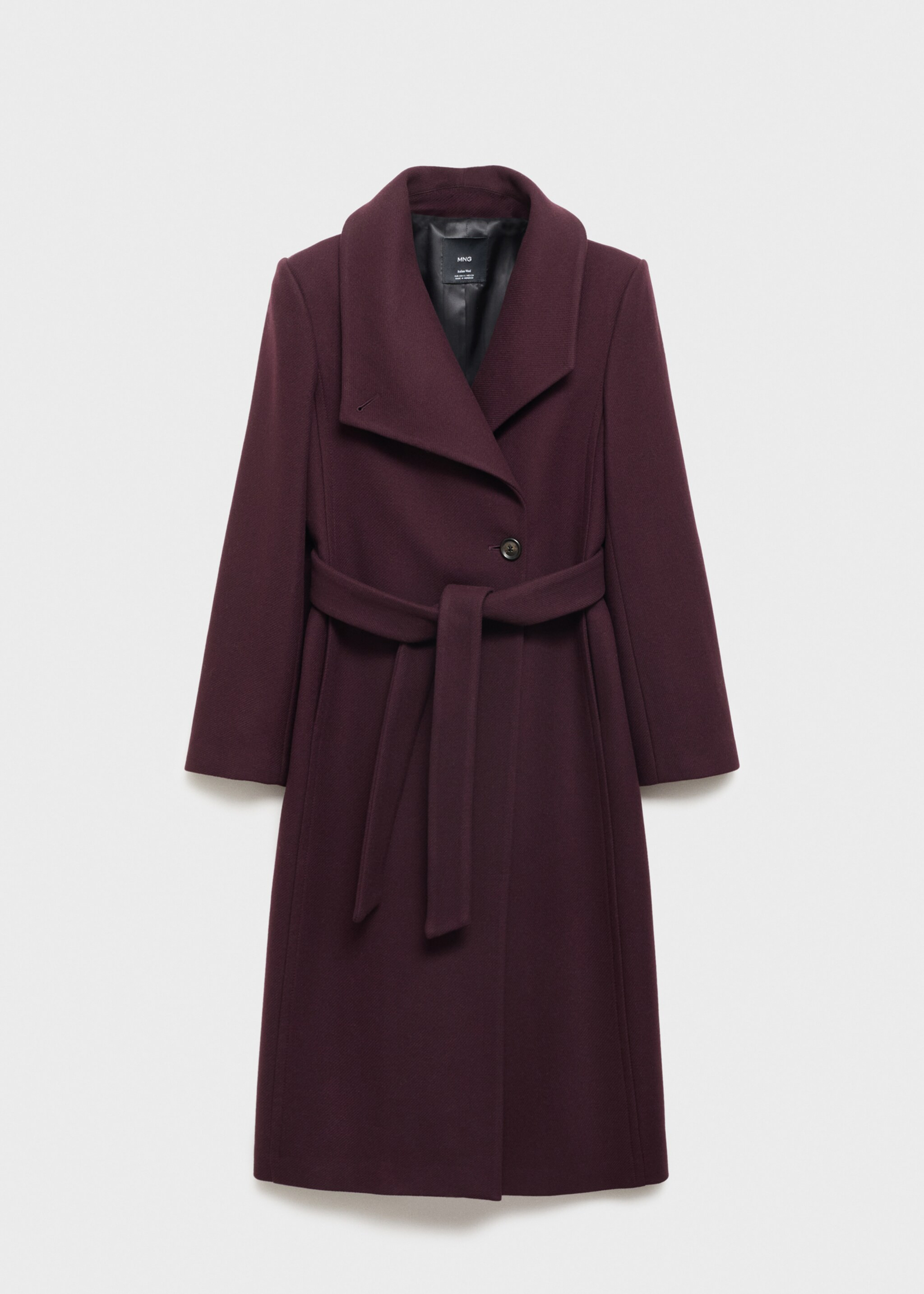 Wool coat with detachable scarf | Mango (US/MX/AU)