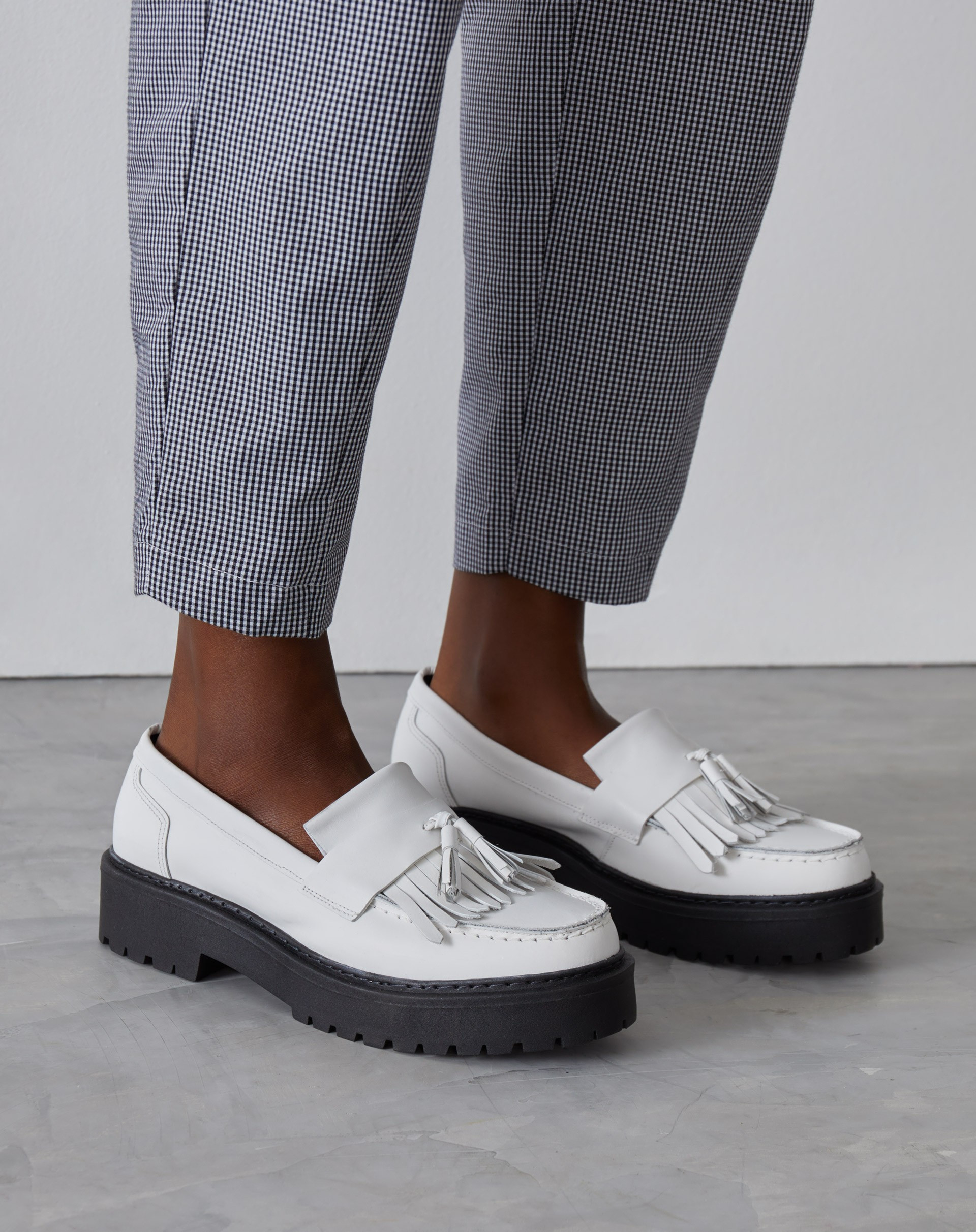 Mocassim Chunky de Couro com Franjas | Amaro (BR)