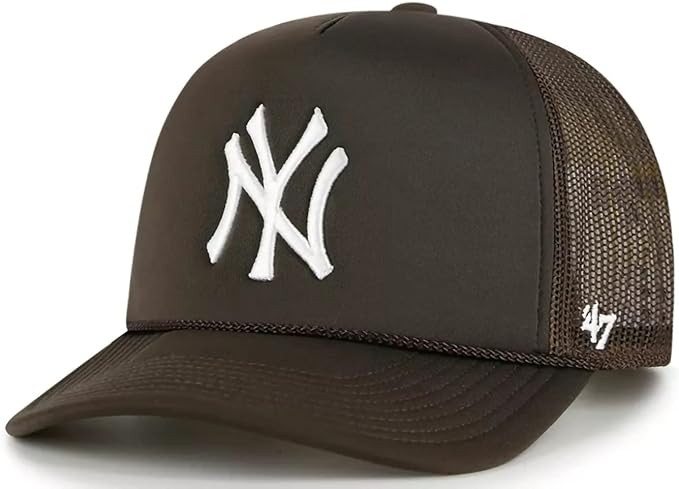 '47 New York Yankees Foam Trucker Snapback Adjustable Hat, Adult One Size Fits All | Amazon (US)