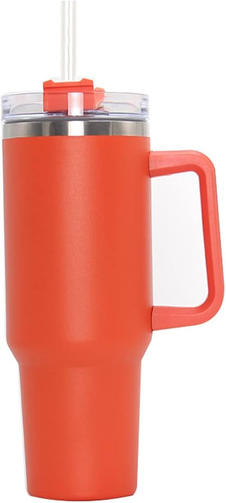 40 oz Tumbler With Handle and Straw Lid, Double-layer Stainless Steel Insulated Tumblers, Travel ... | Amazon (US)