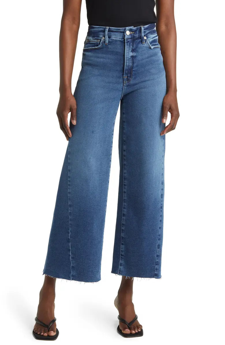 Good Waist High Waist Crop Palazzo Jeans | Nordstrom