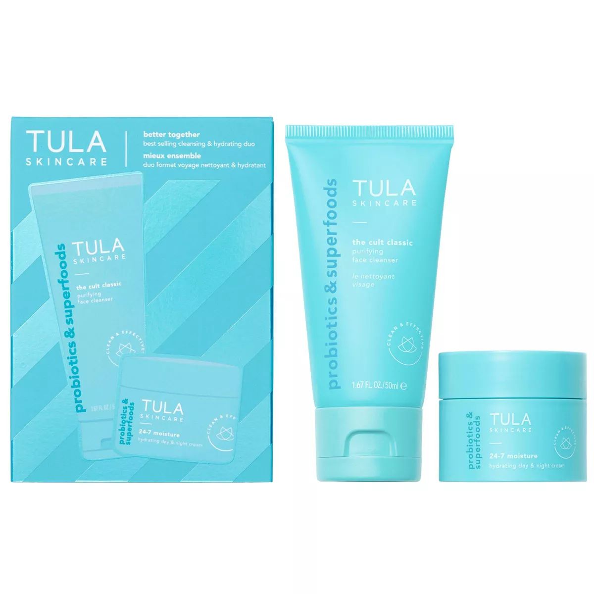 TULA SKINCARE Better Together Cleansing & Hydrating Skincare Set - 2.16oz/2pc - Ulta Beauty | Target