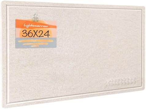 Bulletin Board, 36 x 24 inches Felt Board - Decorative Pin Board, Cork Board Alternative for Wall... | Amazon (US)