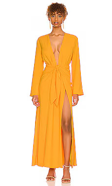 Camila Coelho Millie Maxi Dress in Mango from Revolve.com | Revolve Clothing (Global)