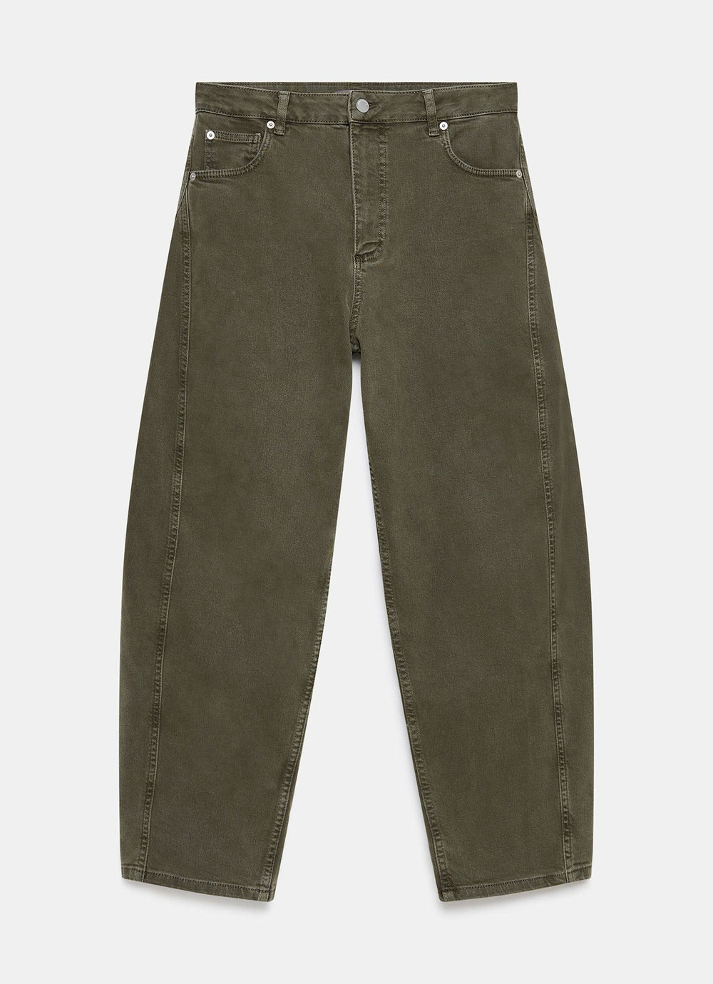 Burgundy Barrel Leg Jeans | Mint Velvet