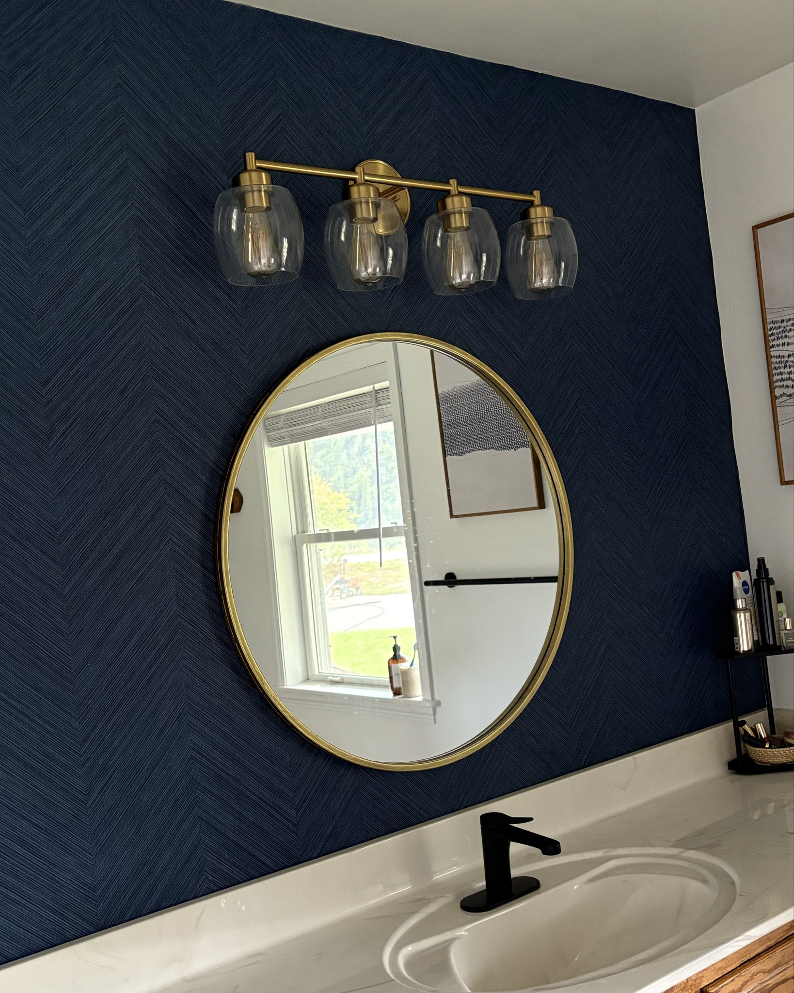 I need your help! Matte black bathroom facet or antique brass to match the mirror and light fixture? @Lowe’s #lowespartner #lowesfinds #lowes #bathroom 

#LTKHome #LTKU #LTKFindsUnder100