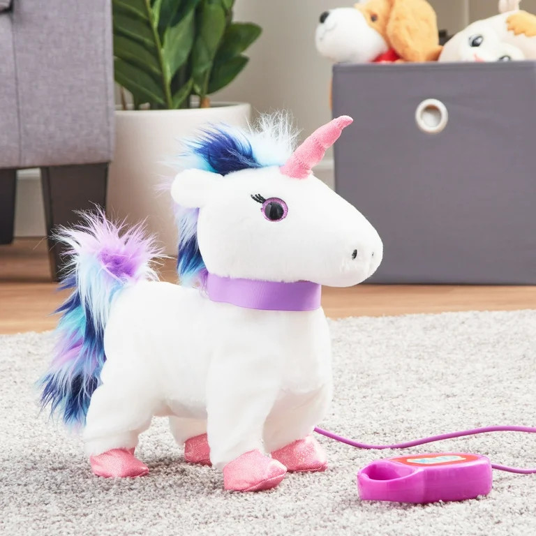 Kid Connection Electronic Walking Pet, Unicorn | Walmart (US)