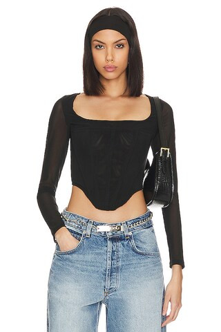 Miaou Maude Corset in Black from Revolve.com | Revolve Clothing (Global)