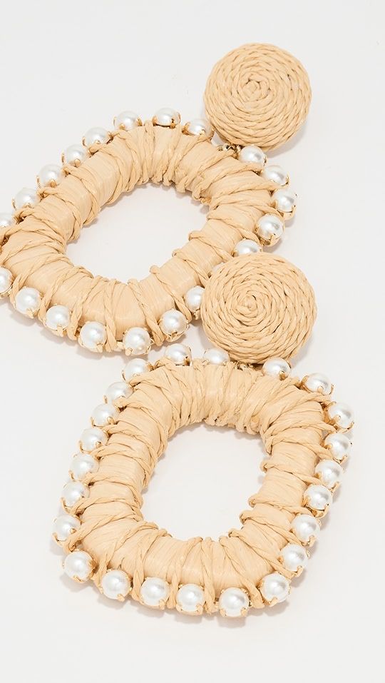 Raffia Wrapped Chain Earrings | Shopbop