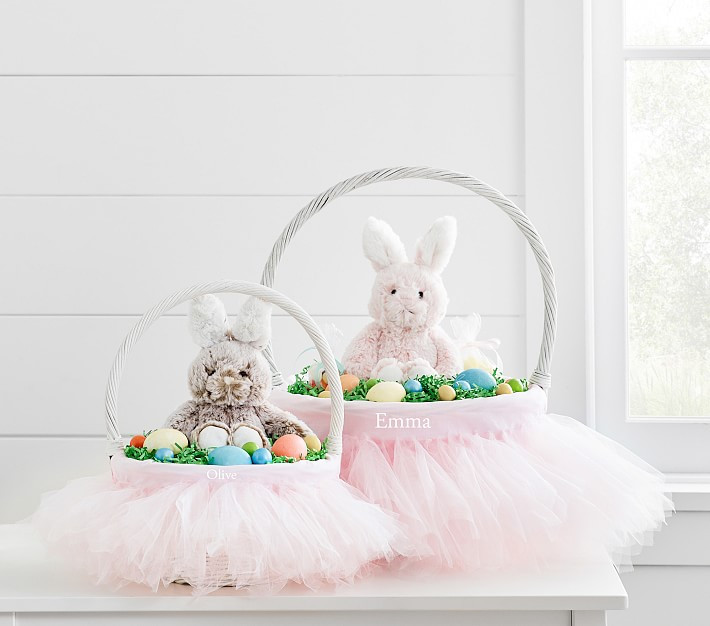 Tulle Tutu Easter Basket Liners | Pottery Barn Kids