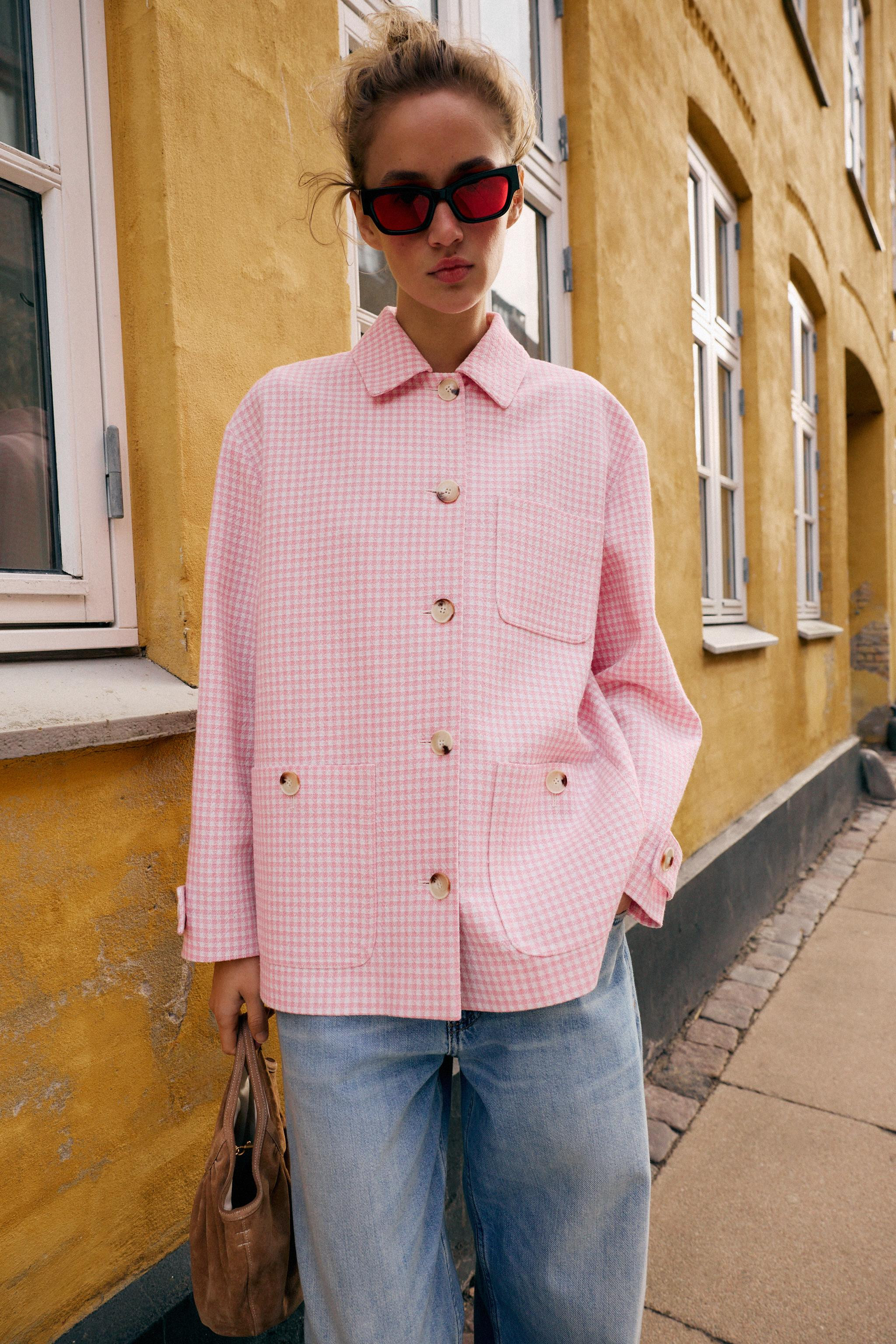 JACKE MIT VICHYKAROS | Zara DE