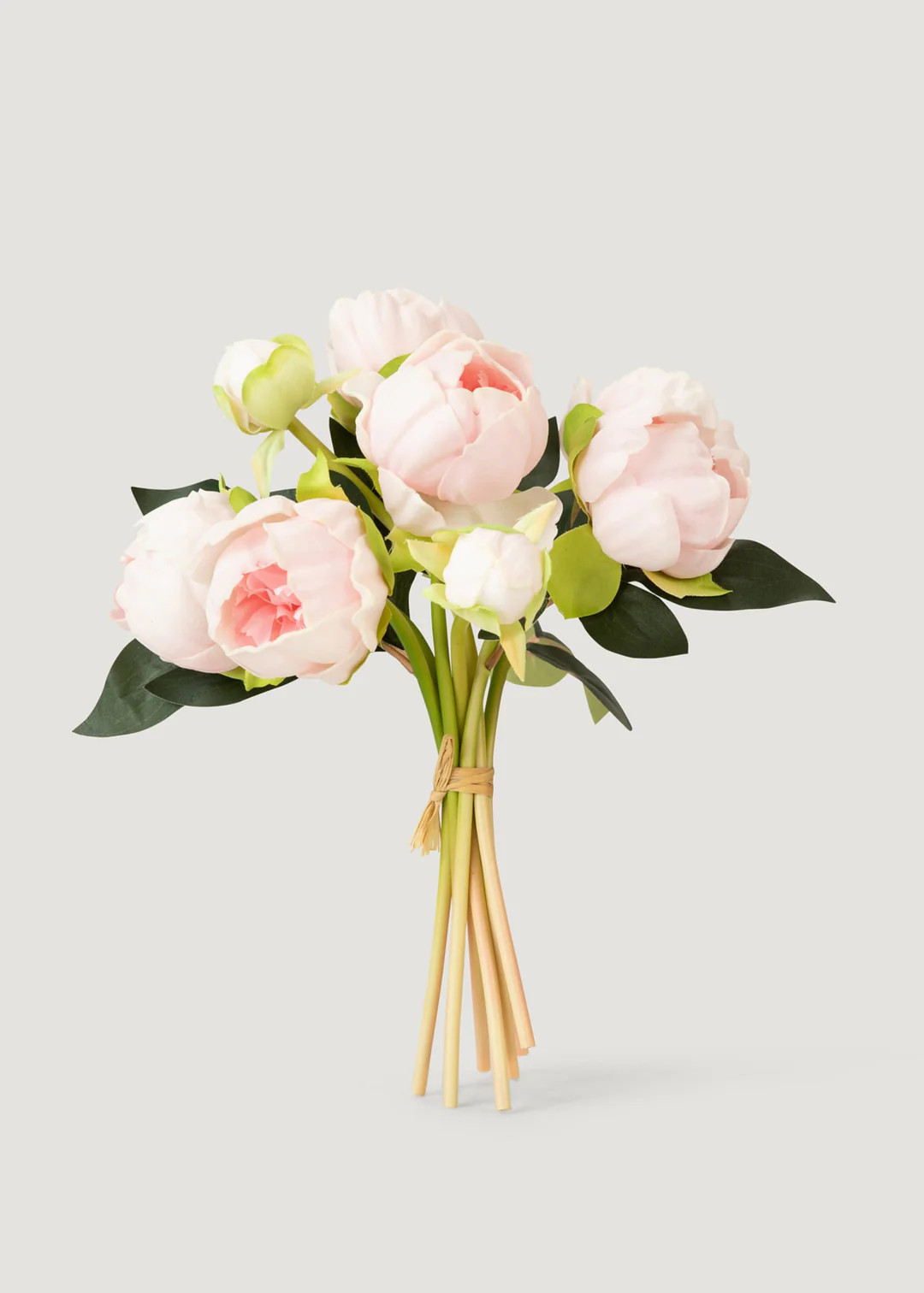 Case of 10 Pink Real Touch Peony Flower Bundles - 10.5" | House of Turnberry
