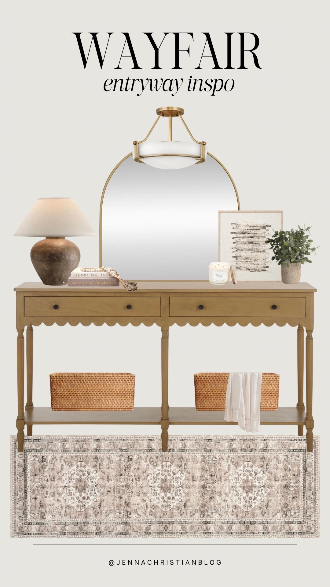 Wayfair entryway console table inspo 

Neutral home decor 
Summer refresh

#LTKSeasonal #LTKHome #LTKSaleAlert
