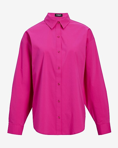 Poplin Boyfriend Portofino Shirt | Express
