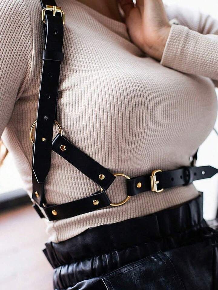 1pc Women's Gothic Style Adjustable Side Triangle Belt, Everyday Wear | SHEIN