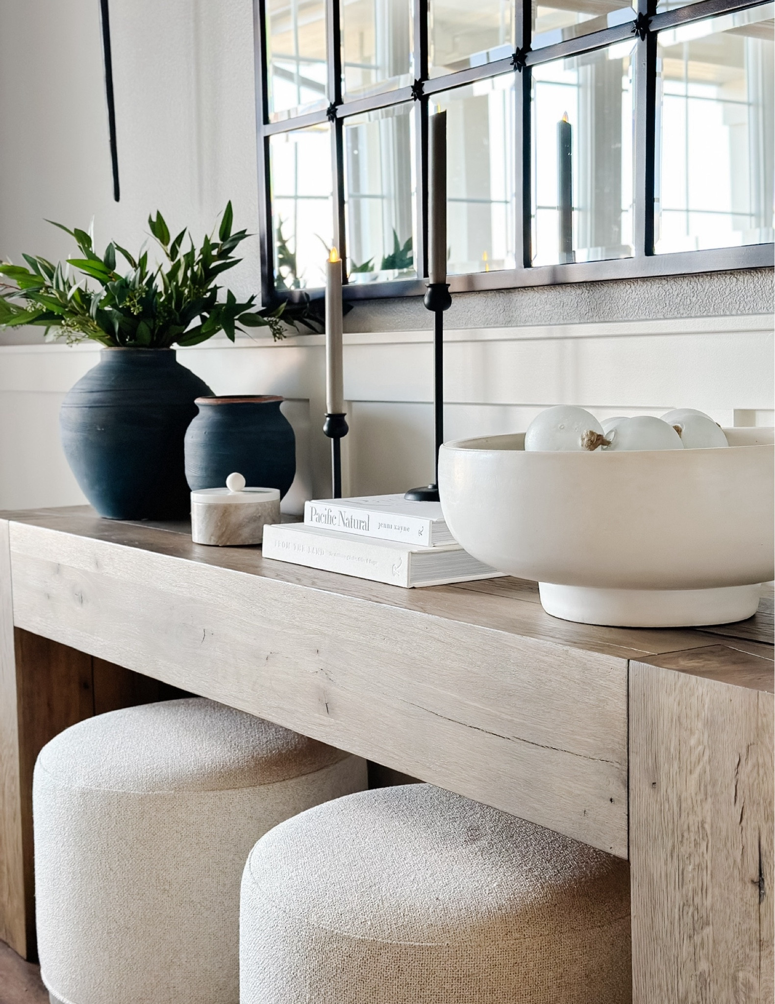 Console table styling.  Grab these classic blue vases while they are on sale!

#LTKStyleTip #LTKSummerSales #LTKHome