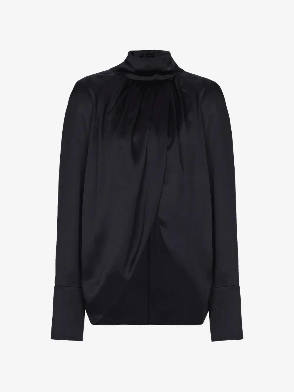 draped silk blouse | Farfetch Global