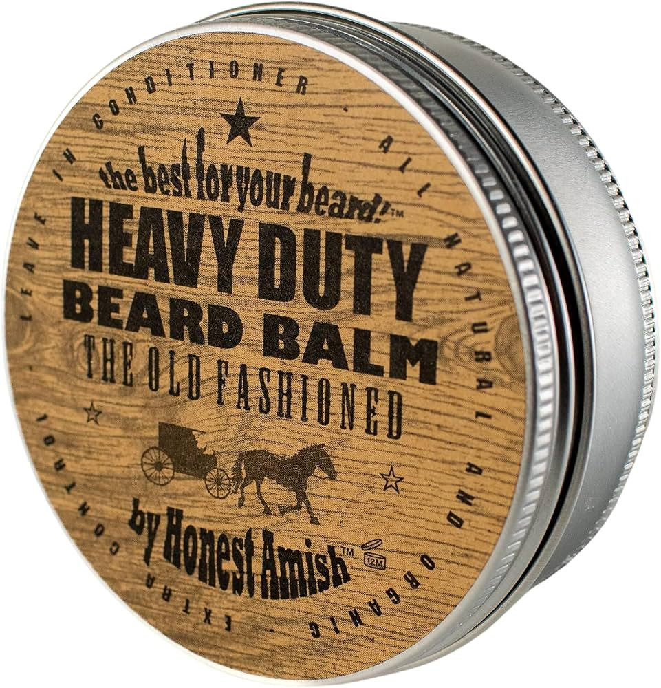 Honest Amish Heavy Duty Beard Balm -New Large 4 Ounce Twist Tin | Amazon (US)