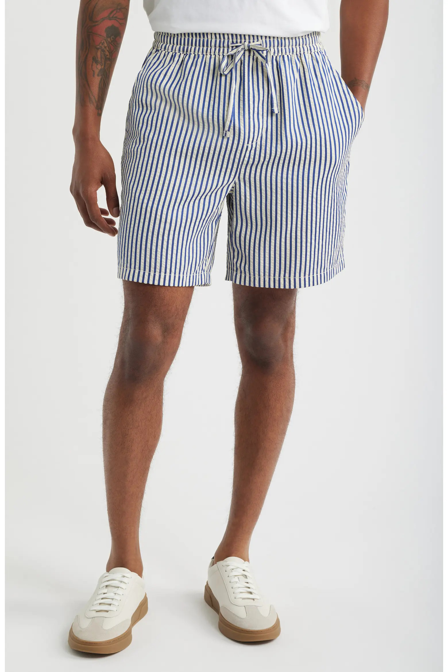 Stripe Seersucker Drawstring Shorts (Men) | Nordstrom | Nordstrom