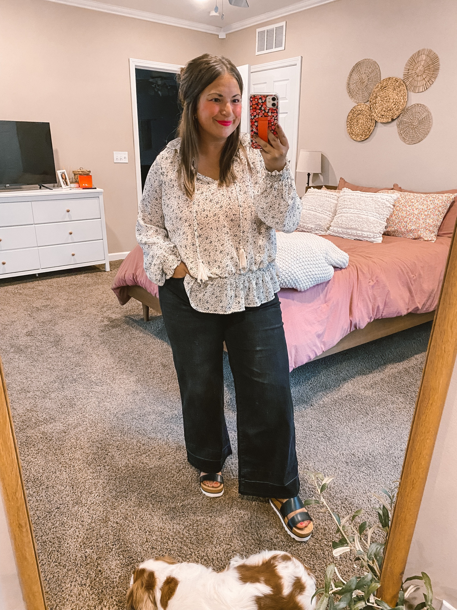 Loving this flowy blouse from Target. Fits like this make dressing up for work so comfy & easy!

sandals: fit true to size // wearing a 5
jeans: fit true to size // wearing a 14
blouse: fits oversized // wearing a large

#LTKFindsUnder50 #LTKFindsUnder100 #LTKStyleTip