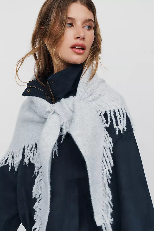 Shay Triangle Fringe Scarf Wrap | Anthropologie (US)