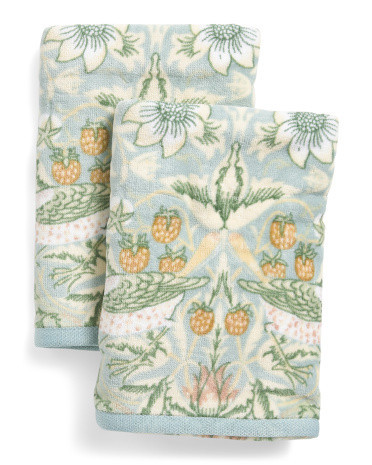 2pk Strawberry Thief Hand Towels | Cotton | Marshalls