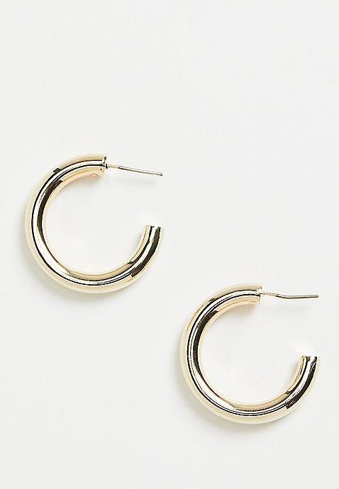 14k Gold Plated Hoop Earring | Maurices