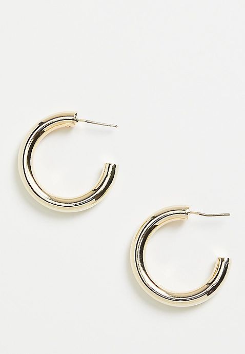 14k Gold Plated Hoop Earring | Maurices