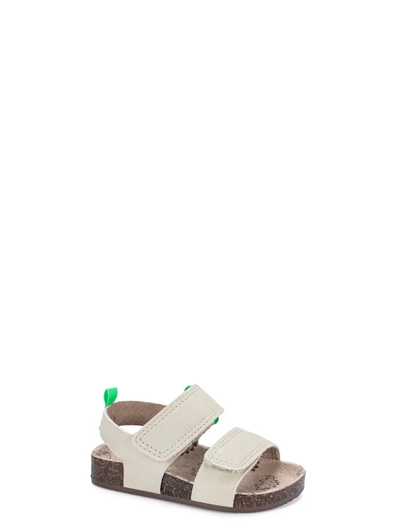 Wonder Nation Baby Boys Two Strap Footbed Sandals | Walmart (US)