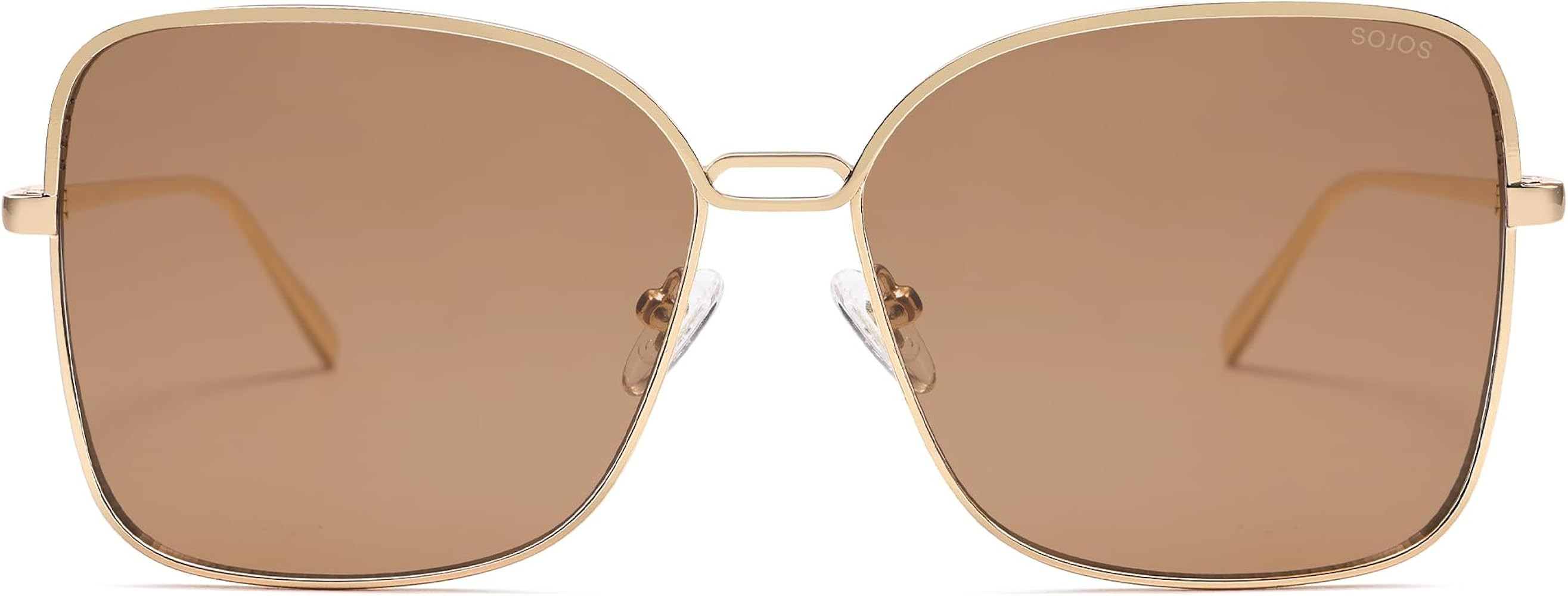 SOJOS Trendy Square Oversized Sunglasses Womens Mens UV400 Big Large Designer Shades SJ1082 | Amazon (US)