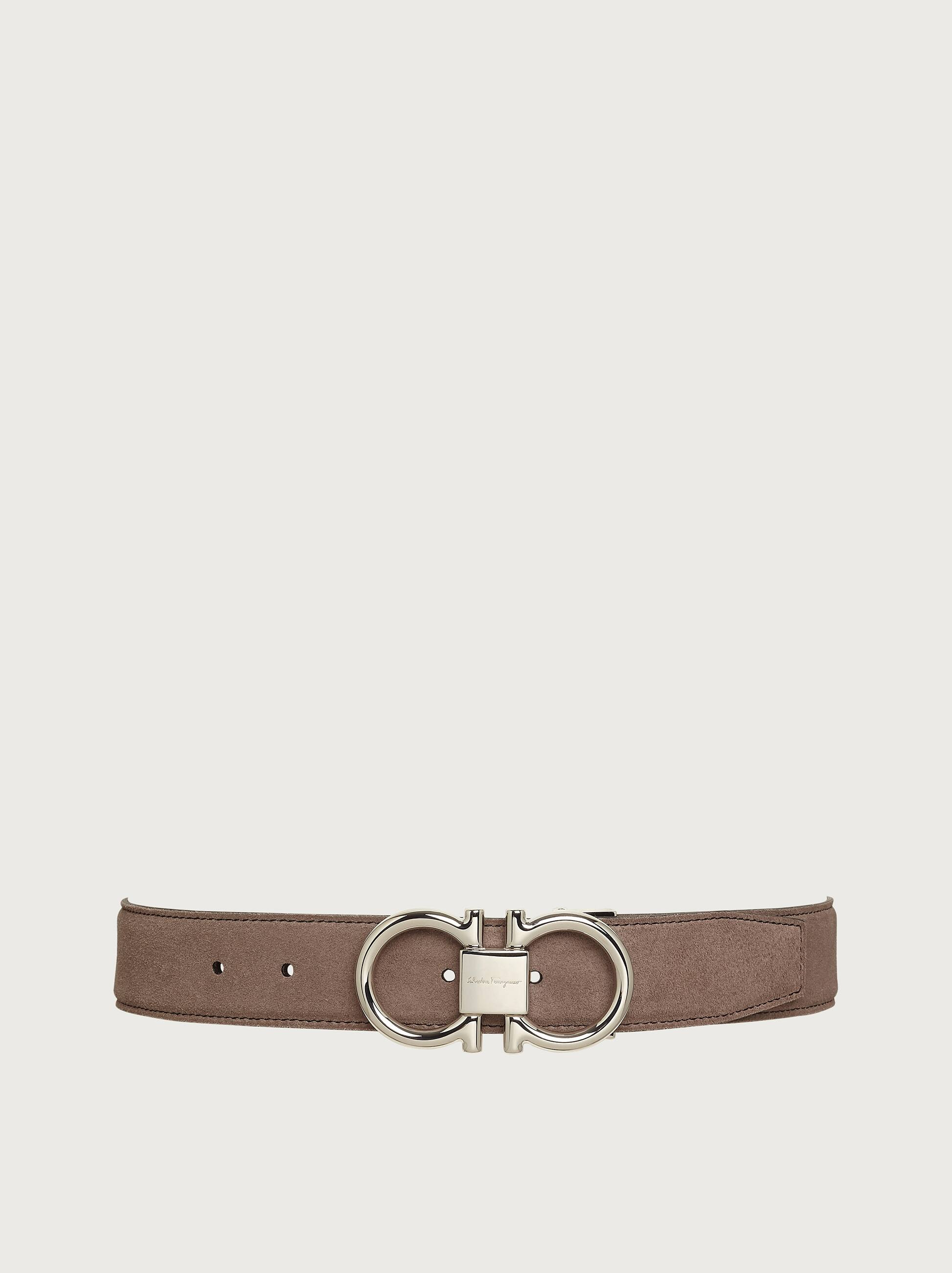 Salvatore Ferragamo Men Adjustable Gancini belt Beige | Ferragamo